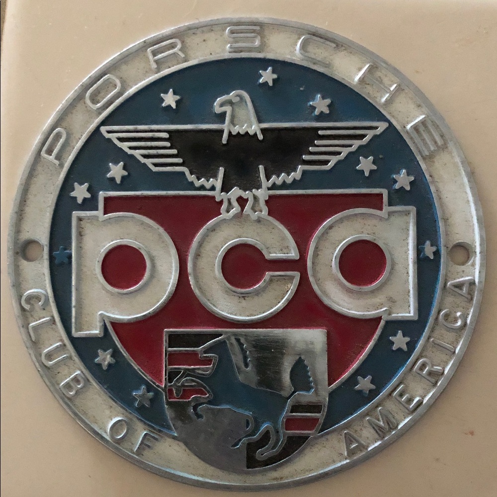 Porsche Club of America PCA metal plate
